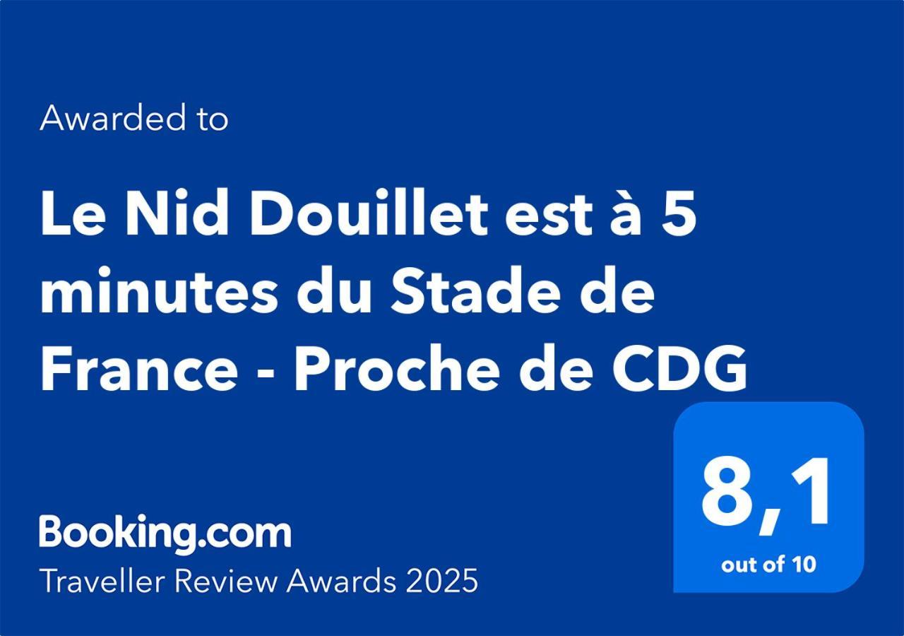 Le Nid Douillet Appartement Confortable A 5 Min Du Stade De France Et Proche De L'Aeroport Cdg Saint-Denis  Luaran gambar